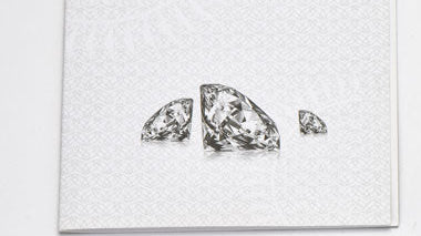 GRA moissanite report and GRA warranty card