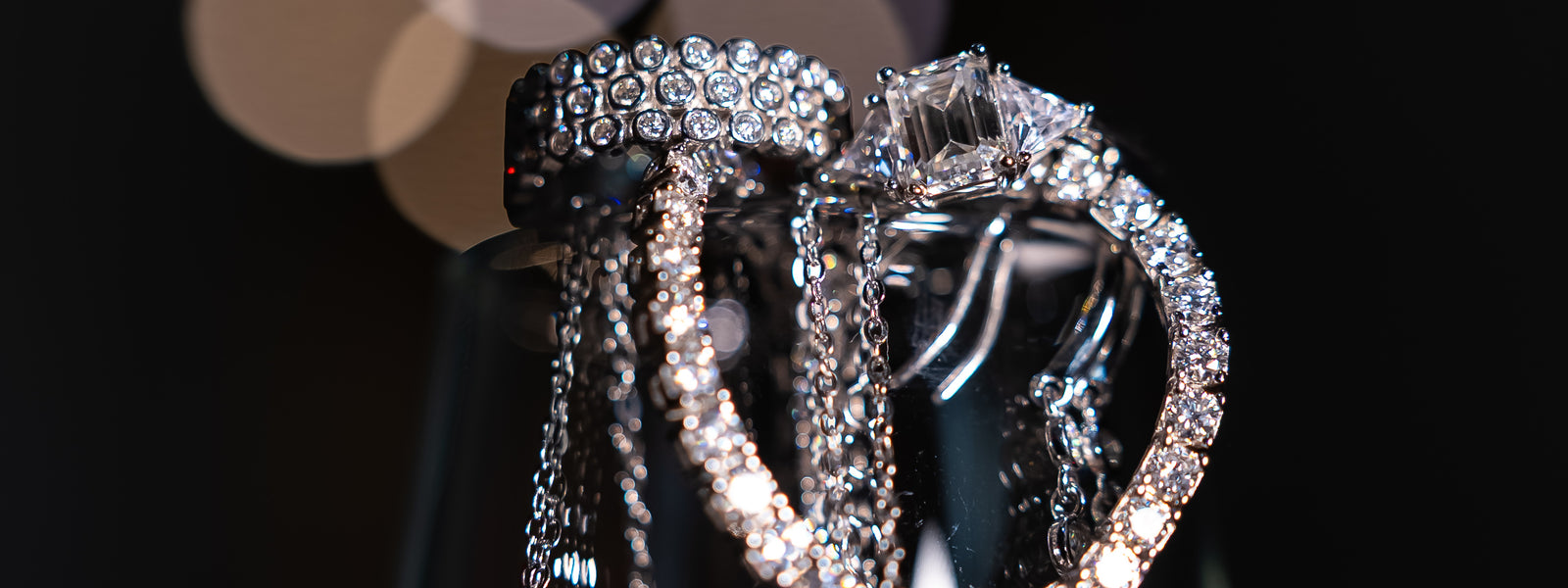 Celebrating with champagne while wearing Prism & Pearl moissanite jewellery