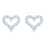Sylvie Open Heart Studs view 2