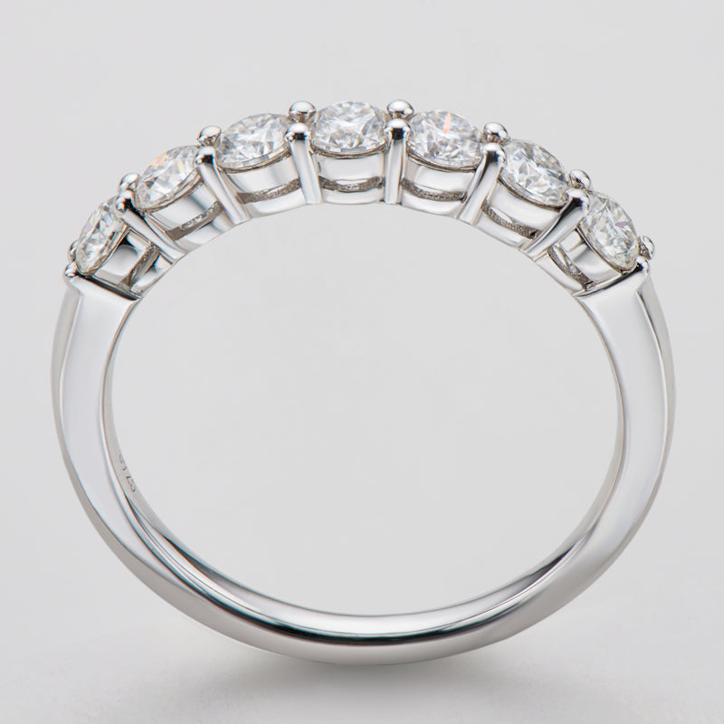 Adeline Seven Stone Half Eternity Band view 3