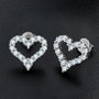 Sylvie Open Heart Studs view 3