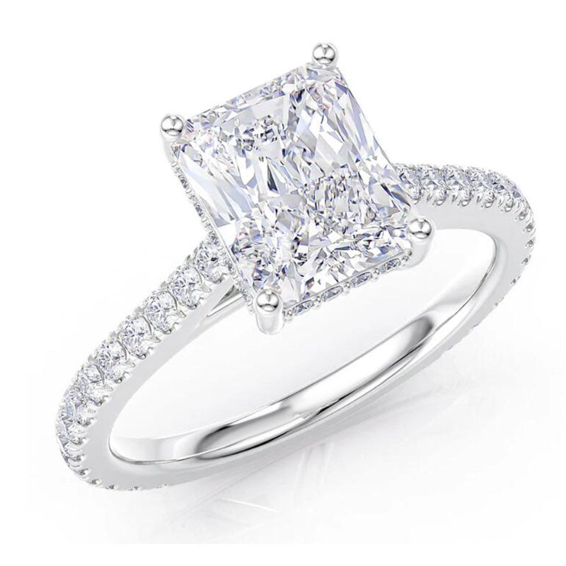 Clarisse Radiant Hidden Halo Ring view 3