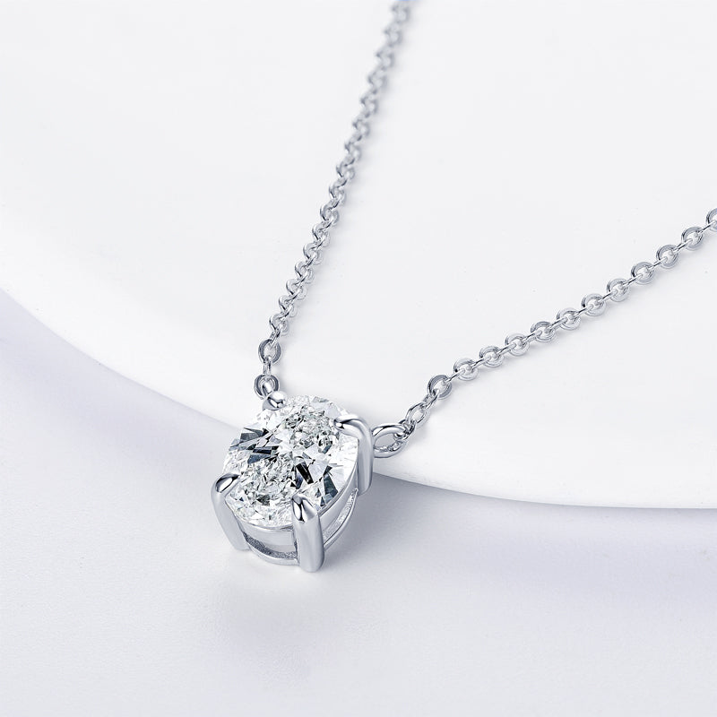 Solange Crushed Ice Oval Necklace view 4