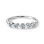 Seraphina Five Stone Bezel Ring in sterling silver