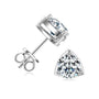 Therese Trillion Frame Studs in sterling silver, view 3