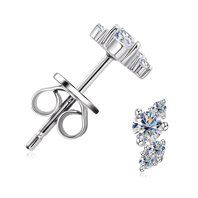 Fleur Cluster Climber Studs view 4