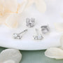 Fleur Cluster Climber Studs view 8