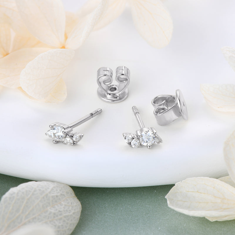 Fleur Cluster Climber Studs view 8