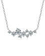 Celeste Cluster Necklace in sterling silver
