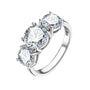 Yvonne Shared Prong Trilogy Ring view 4