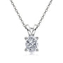 Oceane Oval Solitaire Pendant view 4