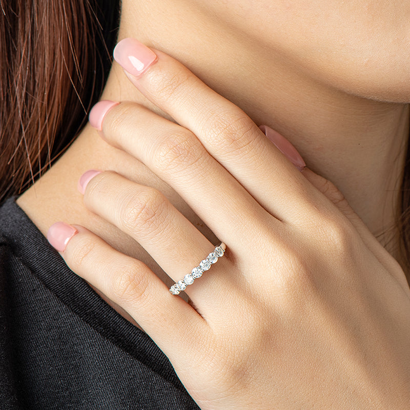 Adeline Seven Stone Half Eternity Band view 7