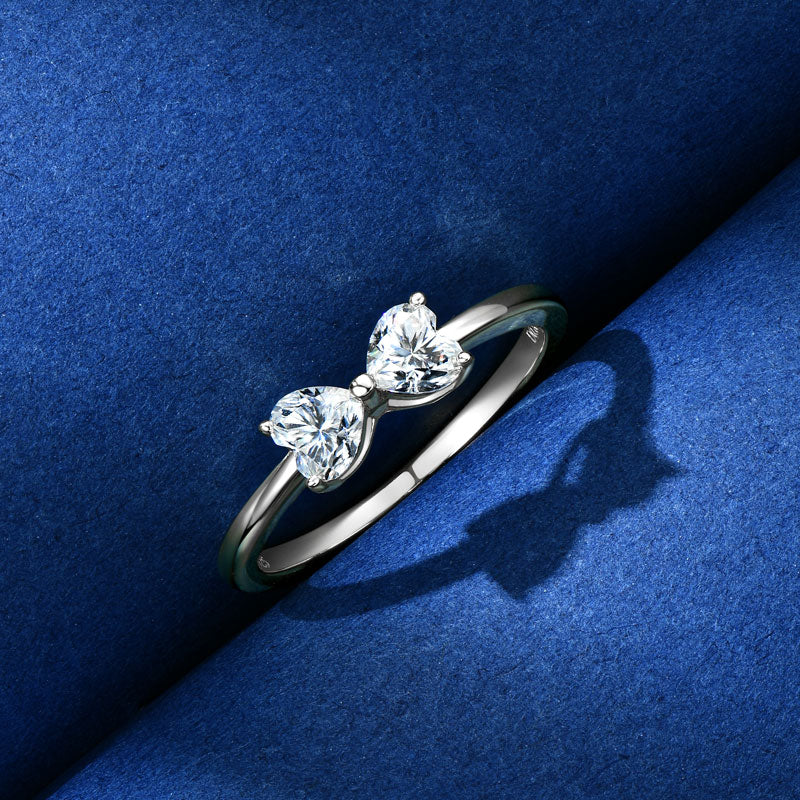 Adele Heart Bow Ring view 3