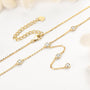 Lumiere Bezel Y Necklace in gold plated