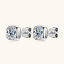 Maelle Cushion Bezel Studs view 6