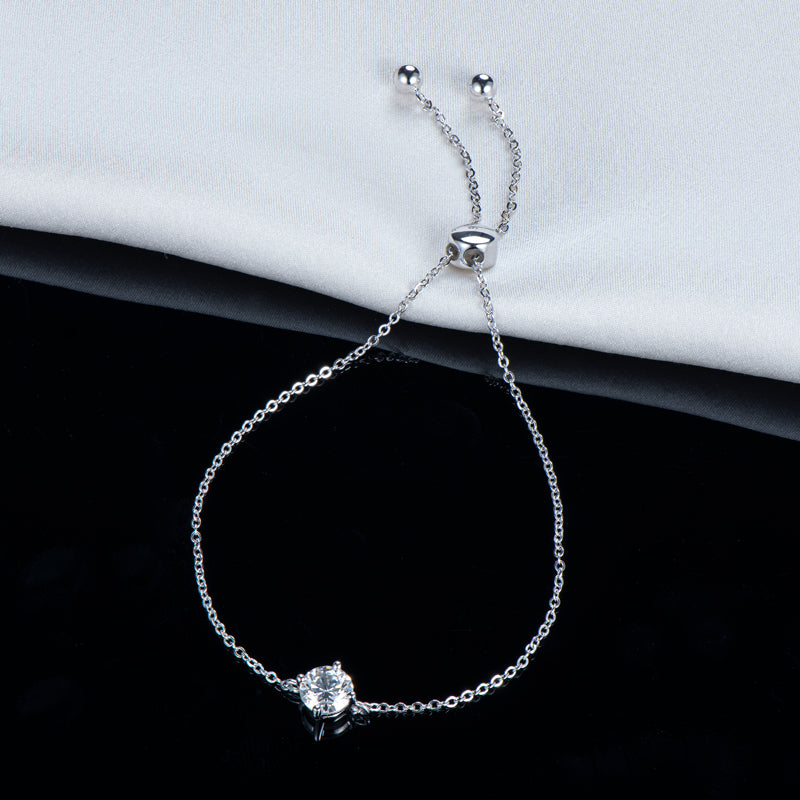 Ninon Solitaire Slider Bracelet view 3