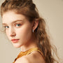 Laure Five Stone Hoops view 7