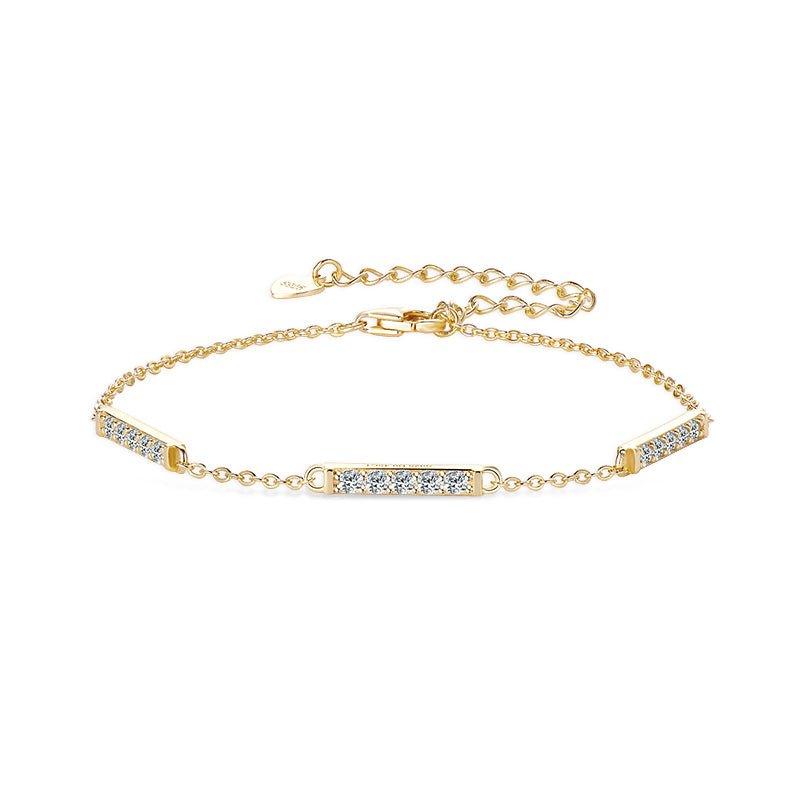 Mirabelle Three Bar Bracelet in gold plated