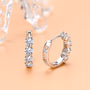 Laure Five Stone Hoops view 3