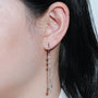 Agathe Trillion Chain Drop Earrings view 4