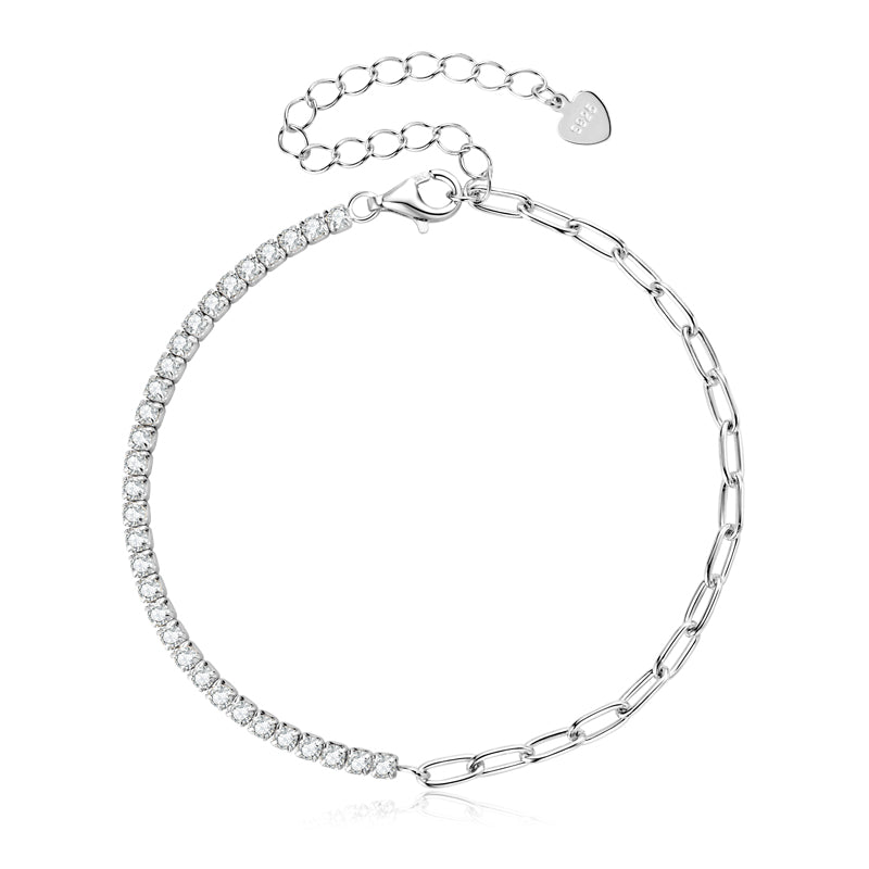 Lucille Tennis and Paperclip Bracelet view 3
