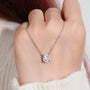 Berenice Oval Solitaire Necklace view 6