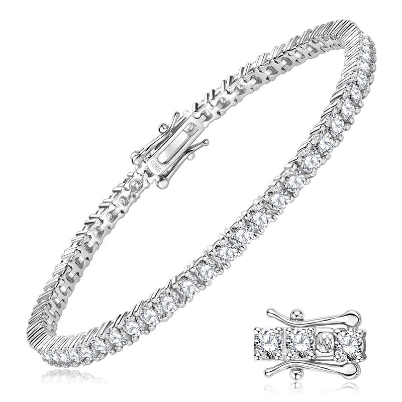 Luisa Tennis Bracelet in sterling silver