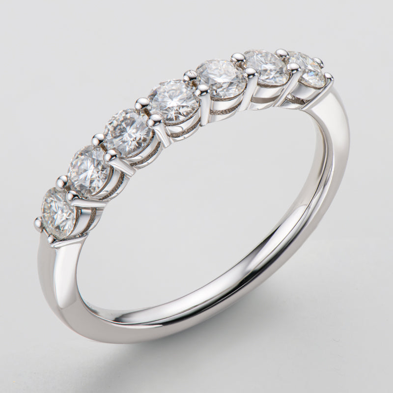 Adeline Seven Stone Half Eternity Band view 4