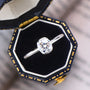Albane Bezel Solitaire Ring in sterling silver, view 8