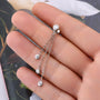 Ambre Bezel Tassel Drop Earrings view 6