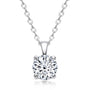 Mia Solitaire Pendant in sterling silver