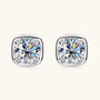 Maelle Cushion Bezel Studs view 2