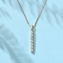 Blanche Seven Stone Drop Necklace view 5