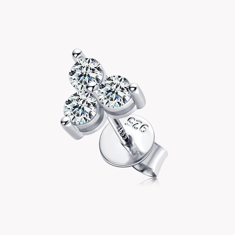 Hayley Trinity Cluster Studs in sterling silver