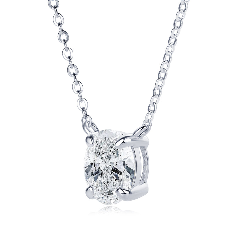 Solange Crushed Ice Oval Necklace view 2