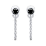 Louise Bezel Chain Studs view 2