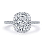 Eugenie Cushion Halo Ring view 3
