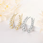 Yolande Graduated Bezel Climbers in sterling silver and gold plate, view 6