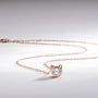 Clotilde Bezel Solitaire Necklace view 4
