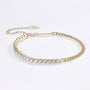 Odile Half Tennis Bracelet in gold plated view 7