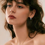 Laure Five Stone Hoops view 6