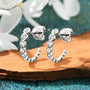 Genevieve Bezel Half Hoops view 7