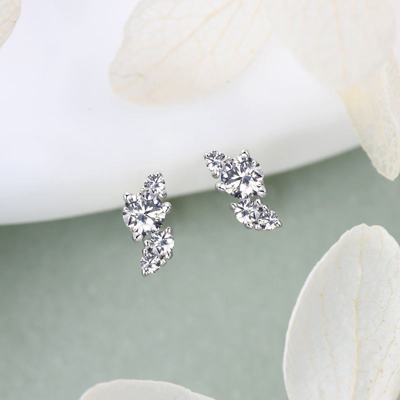 Fleur Cluster Climber Studs view 7