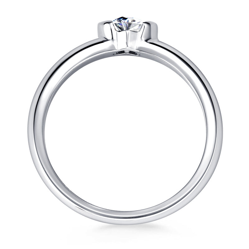 Ines Heart Solitaire Ring view 3