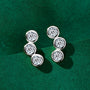Leontine Bezel Trio Climber Studs view 3