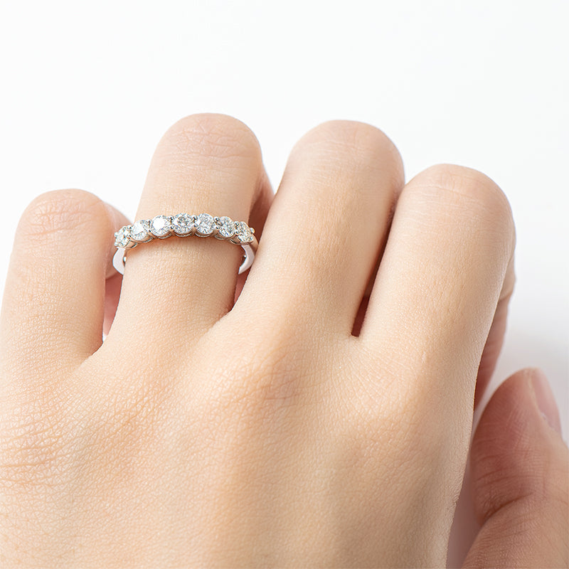 Adeline Seven Stone Half Eternity Band view 8
