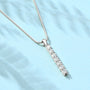 Blanche Seven Stone Drop Necklace view 6