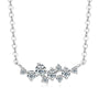 Celeste Cluster Necklace in sterling silver