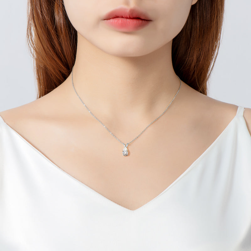 Melisande Pear Solitaire Pendant view 8