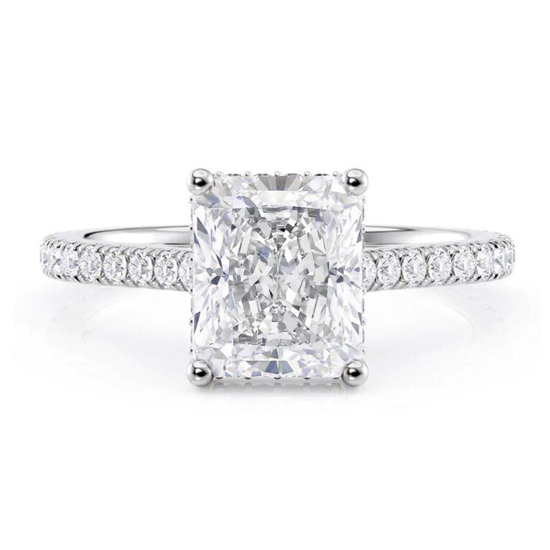 Clarisse Radiant Hidden Halo Ring view 4